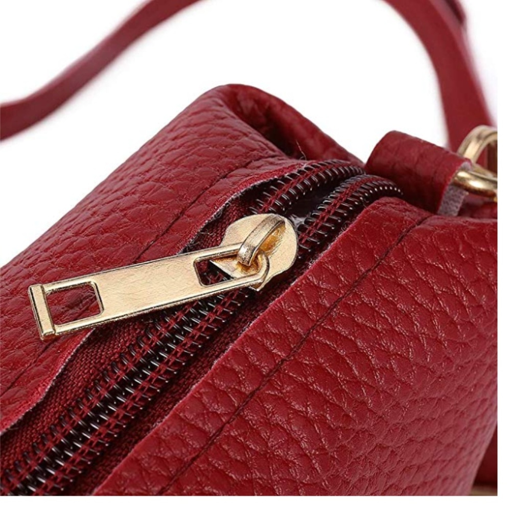 1 LEFT!! Wine Pebbled Leather Total Travel Set - Picture 3 of 8